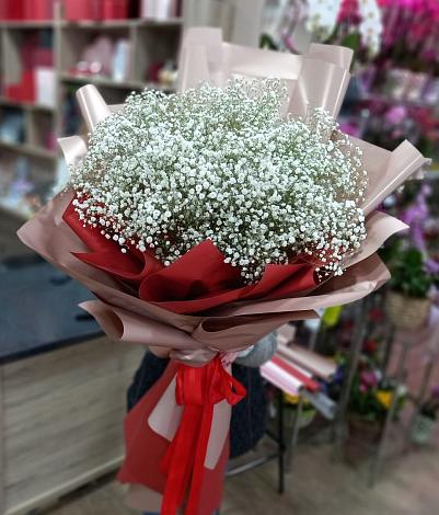 Букет цветов из: Гипсофила в Райки