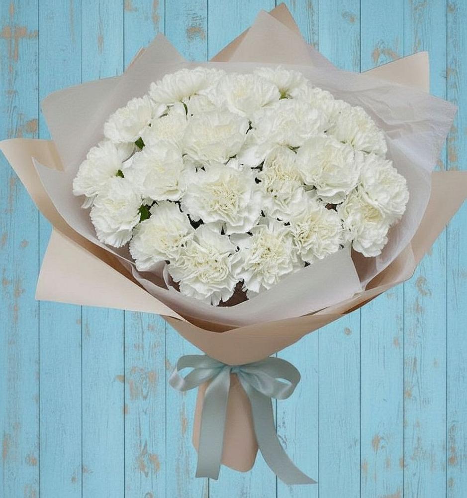 Букет цветов из: Гвоздики в Райки