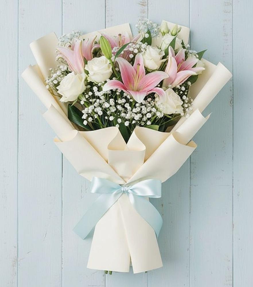 Букет цветов из: Лилии в Райки