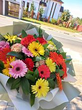 Букет цветов из:  Герберы #REPLACE_PRED# Райки