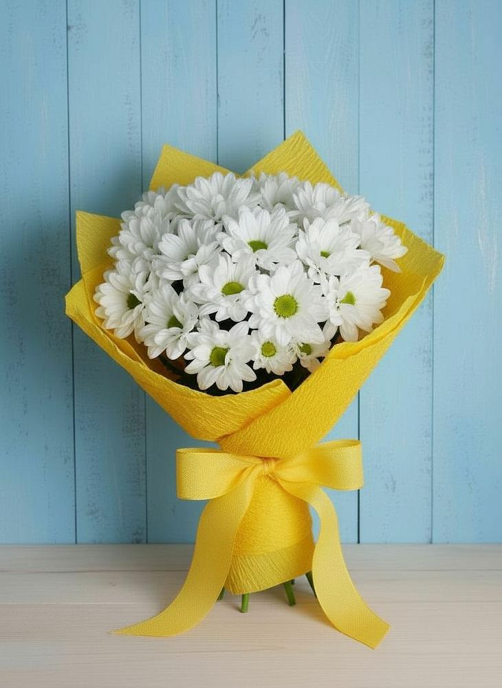 Букет цветов из: Хризантемы в Райки