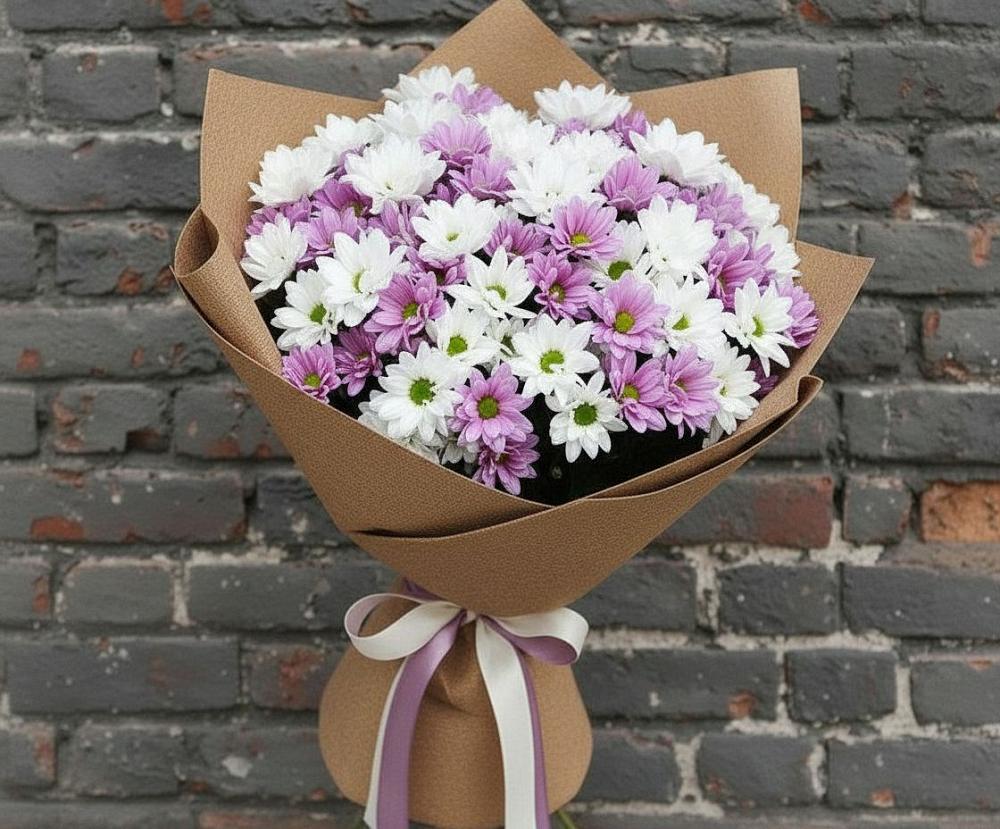 Букет цветов из: Хризантемы в Райки