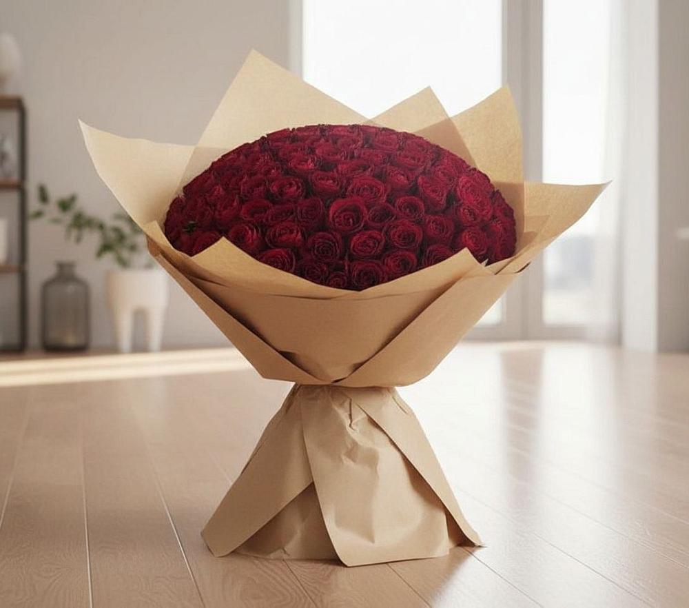 Букет 101 Красная роза в Райки