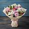 Букет цветов из: Хризантемы, Альстромерии и Розы в Райки